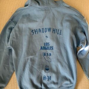 Shadow Hill Los Angeles Logo USA Baby Blue Hoodie Sweatshirt Streetwear
